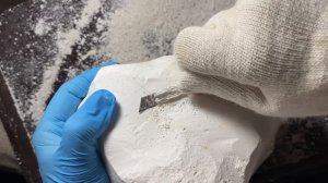 История одной глыбы мела. Чистка.