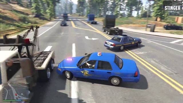 GTA V LSPDFR #51 Michigan State Police Ford Crown Victoria смотреть онлайн