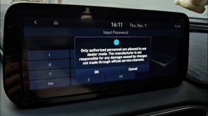Сервисное меню Hyundai Santa Fe 21 год.