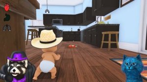 РЕБЁНОК в Жёлтом? WHO'S YOUR DADDY Котёнок Лайк и Енотик Стив