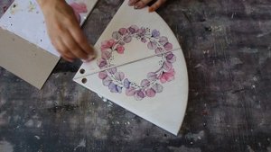 Декупаж "Нежные цветы" с декупажными картами. Техника декупажа мастер класс.