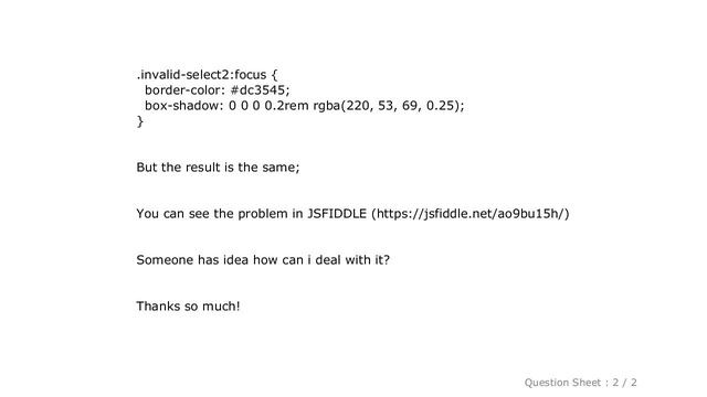 HTML : Error styling Select2 for Bootstrap 4 смотреть онлайн