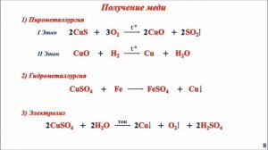 Медь и её соединения