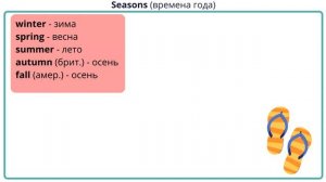 Урок 5. Дни недели. Месяцы. Времена года. АНГЛИЙСКИЙ ДЛЯ НАЧИНАЮЩИХ