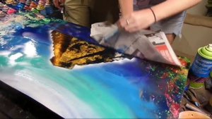 Spray paint art lesson level 1