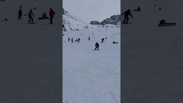 Алматы. Горнолыжный курорт Чимбулак. Февраль. Наши горы. Almaty. Ski resort Shymbulak. February