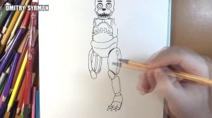 How to draw DrawKill Freddy, FNaF, Как нарисовать Дравкил Фредди, ФНаФ