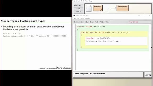 Big java 4.1: Number Types смотреть онлайн