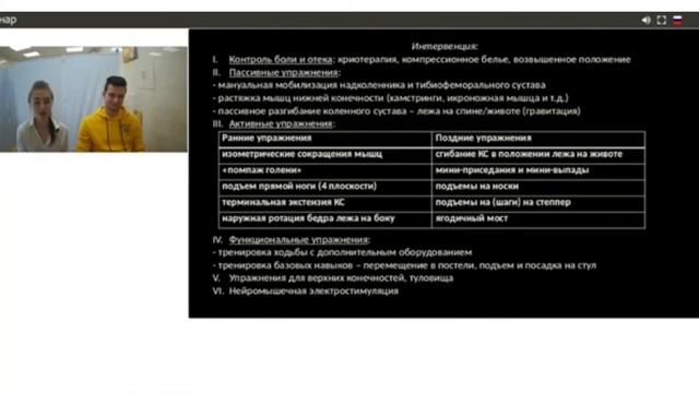Реабилитация после Тотального Эндопротезирования Коленного Сустава, основанная на доказательствах