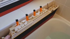 WILL THESE LEGO TITANIC COPYS FLOAT ???
