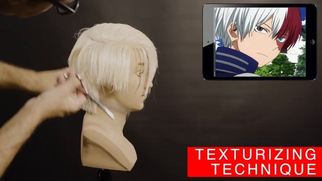 SHOTO TODOROKI My Hero Academia HAIRCUT, COLOR and STYLE (Tutorial mens hair 2021) cosplay
