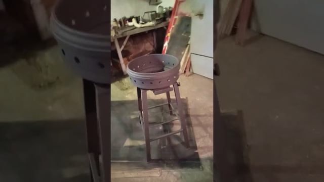 Костровая чаша-мангал своими руками из барабана грузового авто (ЗИЛ) смотреть онлайн