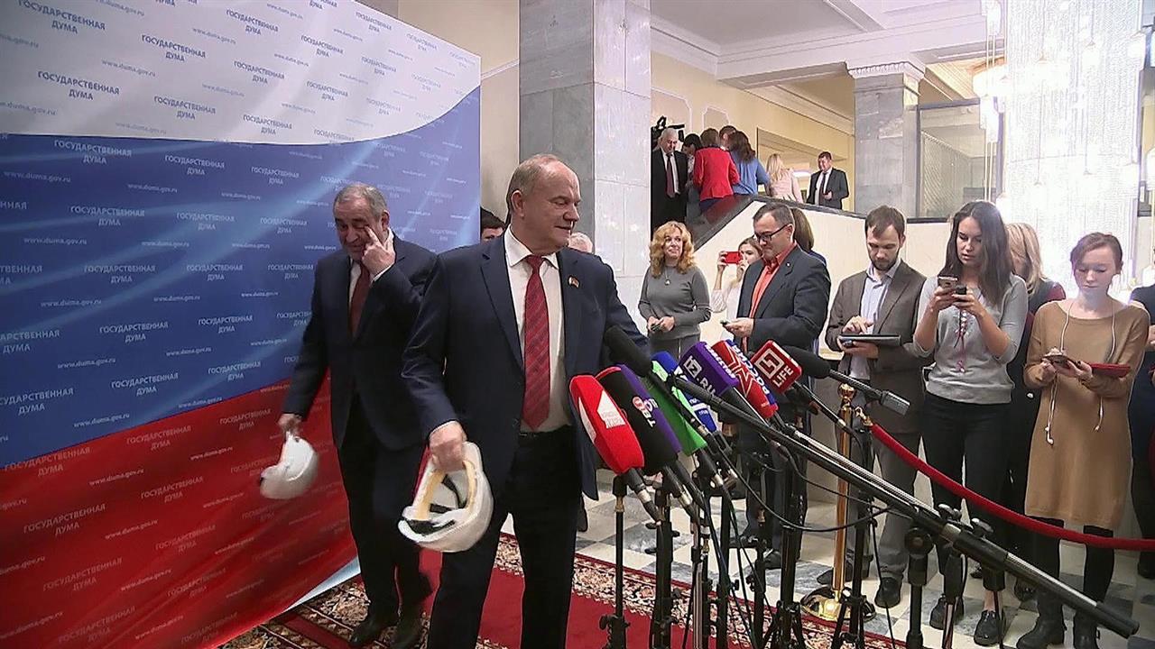 Лидеры четырех думских фракций побывали на строительстве моста через Керченский пролив