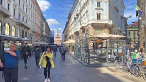 Milan, Italy ?? Sunny Walk in the City of Fashion ☀️ 2023 4k HDR 60fps Walking Tour ▶︎Captions