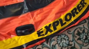 Обзор лодки (Intex EXPLORER 300). Розпаковка лодки (Intex EXPLORER 300). Дешёвые двухместные лодки!