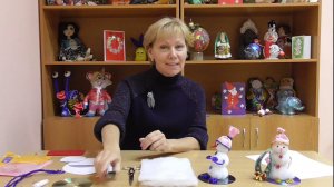 Делаем новогоднего снеговика