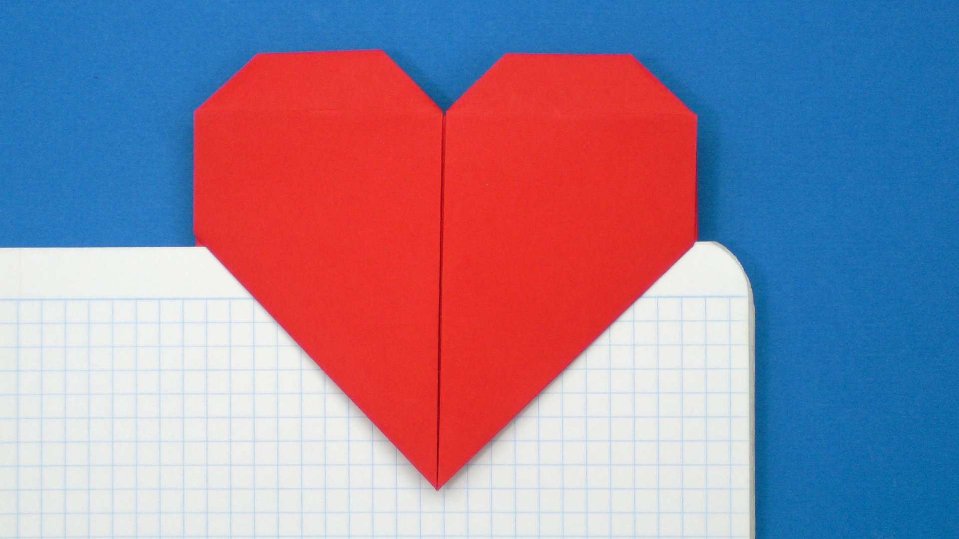 Как сделать Закладку Сердечко из бумаги своими руками | Оригами Закладка для Книг и Учебников