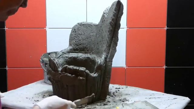 Пень-ваза из цемента смотреть онлайн