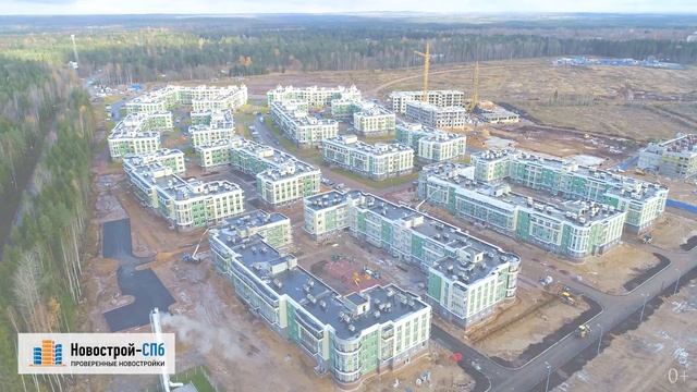 ЖК «Золотые купола» от застройщика «РосСтройИнвест» (аэросъемка: октябрь 2017 г.)