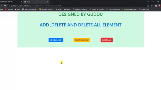 DYNAMIC INPUT CREATE IN WITH CLOSE  IN  JAVASCRIPT