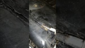 Процесс пайки пластика сеткой