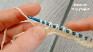 ВЫ НЕ ПОВЕРИТЕ,КАК ЛЕГКО И ПРОСТО ВЯЖЕТСЯ ЭТОТ УЗОР ❄️ Тунисское вязание #tunisiancrochet #crochet