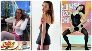 Sexy Nylon Pantyhose Legs Girls TikTok Collection#64 | Секси Девушки в Чулках и Колготках из ТикТока
