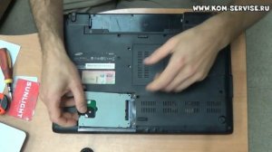 Инструкция по замене памяти, жесткого диска и DVD RW ноутбука  Samsung R610