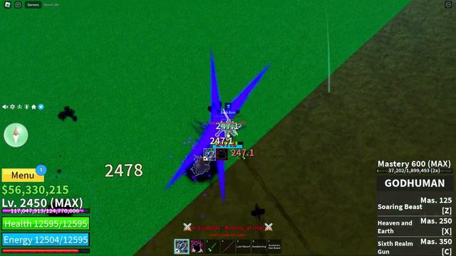 『Shadow  + Godhuman + Human V4 』Combo And Bounty hunting | Blox fruits | 30M Bounty