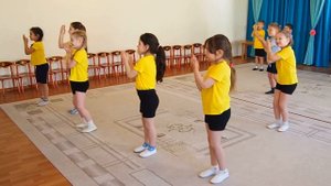 Открытое занятие по  ритмике старшая группа 2019г