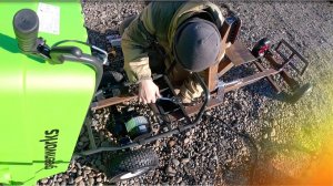 Строим самосвал из садовой тележки на электроходу.