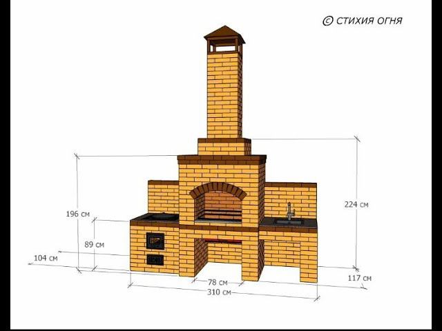 Презентация моего первого проекта, мангал, печь под казан стол смотреть онлайн