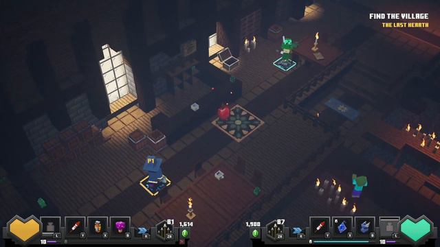 Minecraft Dungeons - Coop Playthrough Part 4 Gameplay No Commentary смотреть онлайн