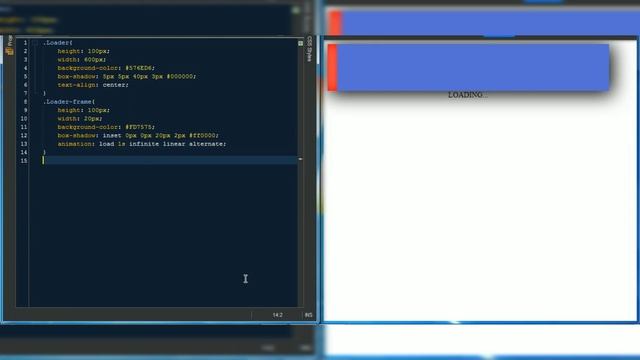 HTML&CSS | Animated Loader Using Html And CSS | Shadow inset | Key frame animation