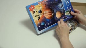 Карта-пазл "Солнечная система", 260 деталей,  издательство "Геодом"