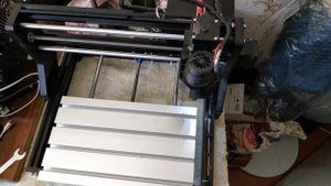 Демонстрация работы станка CNC 3018 PRO.После установки концевиков.