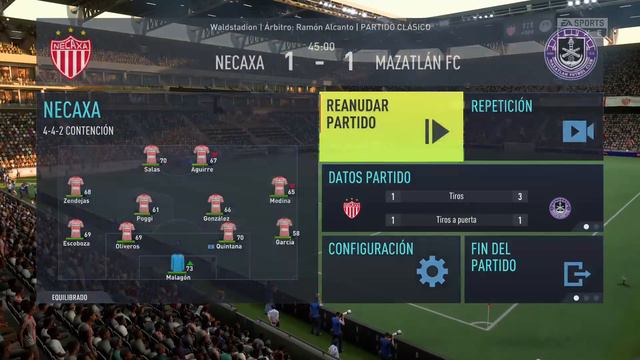 NECAXA VS MAZATLÁN LIGA MX JORNADA 16 SIMULACIÓN FIFA 22 смотреть онлайн