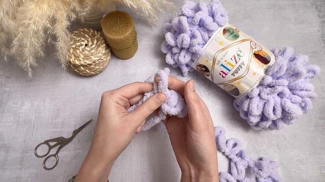 Кольцо амигуруми. Alize Puffy