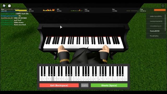Undertale Fallen Down (reprise) but i played it on roblox смотреть онлайн