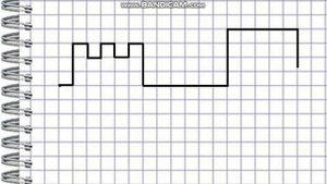 Ключ. Графический диктант по клеточкам.