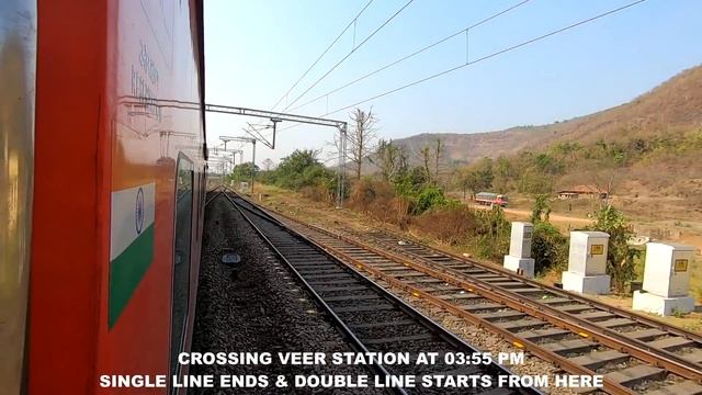 Madgaon To Delhi : Full Journey : First Class AC 22413 Madgaon GOA Rajdhani Express смотреть онлайн