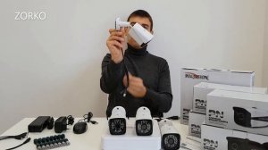 AHD комплект на 4 камеры 2мп, Cистемы видеонаблюдения ZORKO