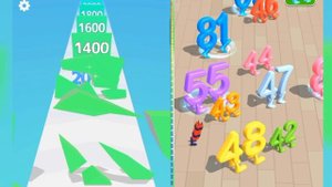 Number Master: Run and Merge vs number merge runner 2048 - Number Run 3D Gameplay Walkthrough Mobil