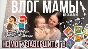 Не могу завершить ГВ | Все развивашки 1-1,5 года | Конфликт на детской площадке | Влог мамы (96)