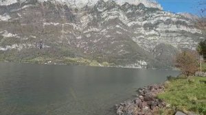 Швейцария Пелсенбург озеро в Альпах.mp4