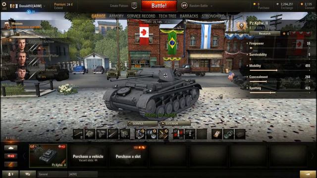 tier 2, Pz. 2 light tank review смотреть онлайн