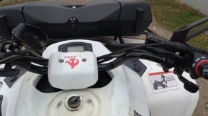 Обзор квадроцикла Stels GT600, выезд на поле, берем первые препятствия