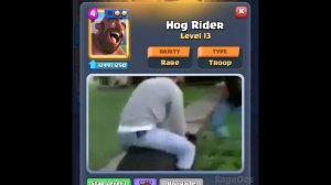 HOG RIDER IN REAL LIFE (Clash Royale)