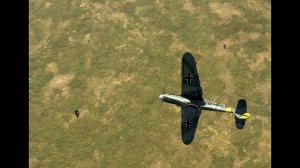 Пара Як1б 127 серии против пары Bf109F2.  Сталинград, сбито 2 мессера. Очень нудно и затянуто