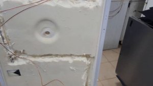 Замена испарителя в запененной части холодильника